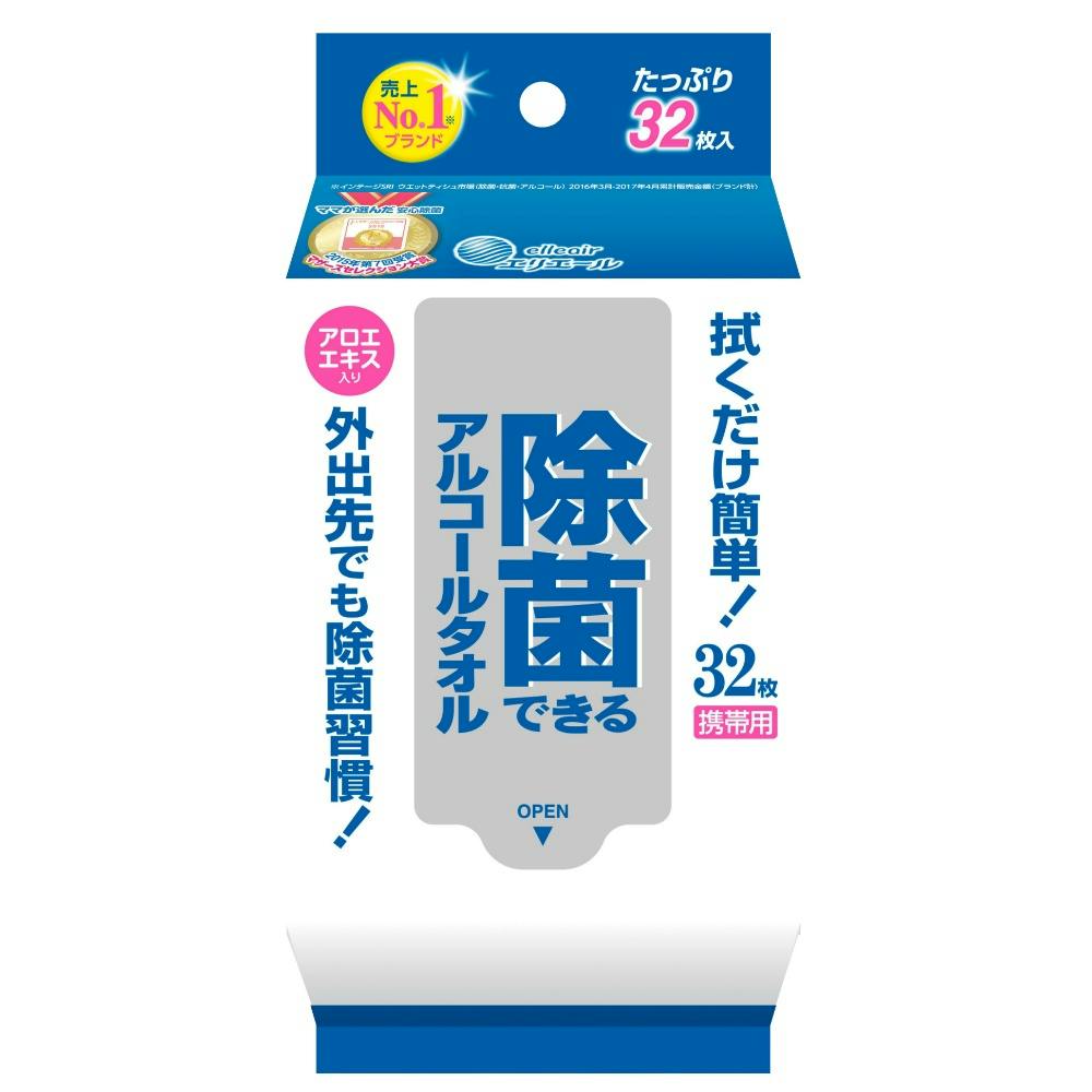 エリエール除菌アルコールタオル携帯32枚 × 36点 #hrm-4902011732078 紙製品 エリエール除菌アルコールタオル携帯32枚 × 36点 #hrm-4902011732078 紙製品