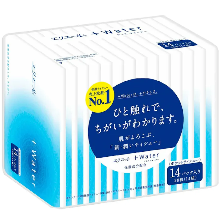 エリエール+WATERポケット14W×14個 ×1点【送料込み】 #hrm-4902011712001