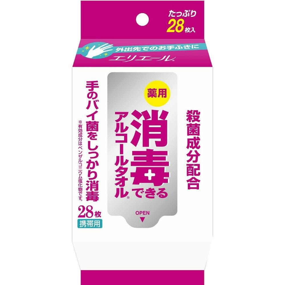 エリエール消毒アルコールタオル携帯用28枚 ×1点 #hrm-4902011733174 紙製品 エリエール消毒アルコールタオル携帯用28枚 ×1点 #hrm-4902011733174 紙製品