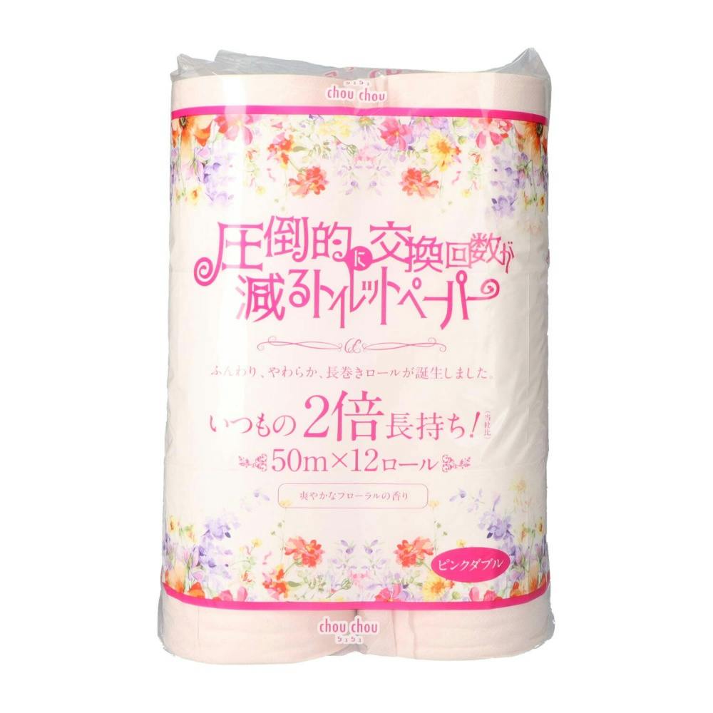 圧倒的に交換回数が減るトイレットペーパーシュシュピンク12ロールダブル2倍巻き ×1点 #hrm-4970123723055 紙製品 圧倒的に交換回数が減るトイレットペーパーシュシュピンク12ロールダブル2倍巻き ×1点 #hrm-4970123723055 紙製品
