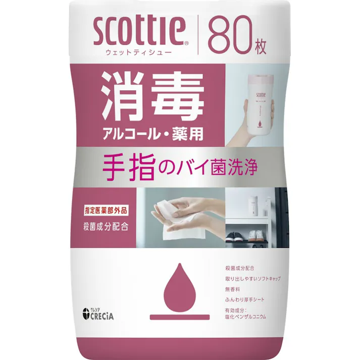 【14点まとめ買い】スコッティ ウェットティシュー 消毒 アルコール × 14点【送料込み】 #hrm-4901750771492