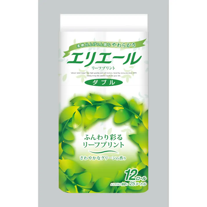 【6点まとめ買い】エリエールリーフプリント12Rダブル × 6点【送料込み】 #hrm-4902011729740