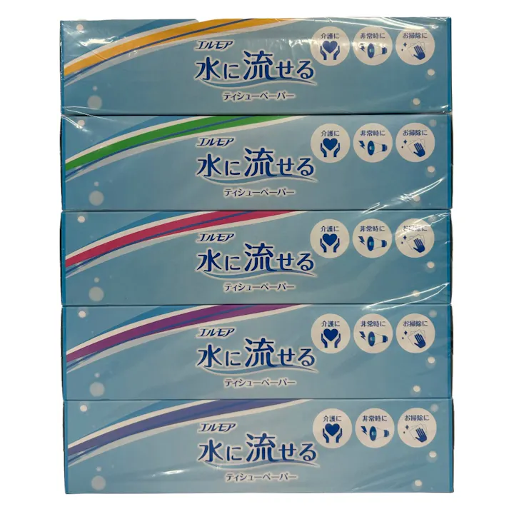 【12点まとめ買い】エルモア 水に流せるティシューペーパー × 12点【送料込み】 #hrm-4971633004597