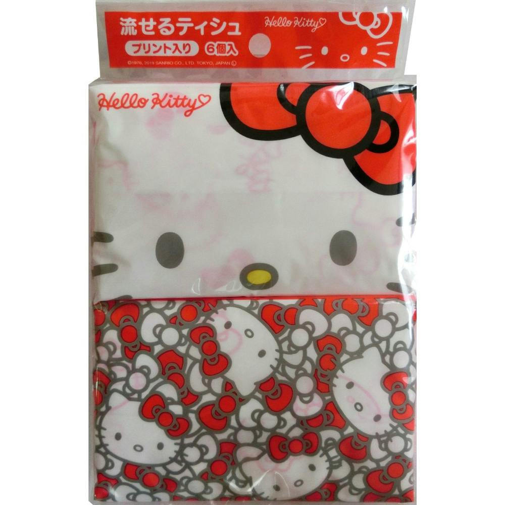 キティプリント6P(ポケットティッシュ) ×1点 #hrm-4977033113044 紙製品 キティプリント6P(ポケットティッシュ) ×1点 #hrm-4977033113044 紙製品