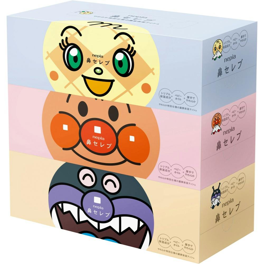 ネピアアンパンマン鼻セレブティシュ3P × 10点 #hrm-4901121626505 紙製品 ネピアアンパンマン鼻セレブティシュ3P × 10点 #hrm-4901121626505 紙製品