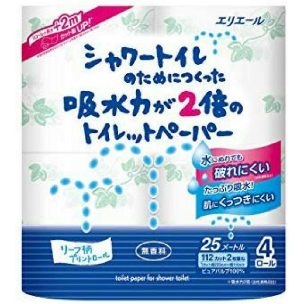 シャワー吸水力が2倍のトイレット4R ×1点 #hrm-4902011821710 紙製品 シャワー吸水力が2倍のトイレット4R ×1点 #hrm-4902011821710 紙製品