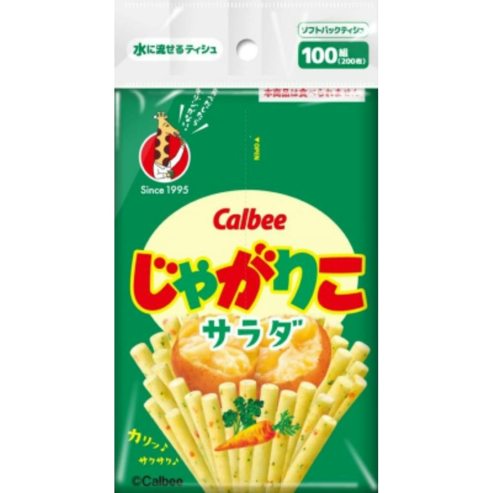 カルビー じゃがりこ ソフトパックティシュ100組 × 10点 #hrm-4570118198693 紙製品 カルビー じゃがりこ ソフトパックティシュ100組 × 10点 #hrm-4570118198693 紙製品