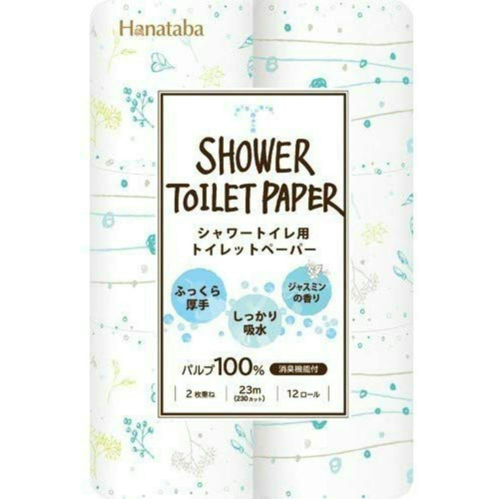 HANATABAボタニカルシャワー12R × 8点 #hrm-4902727011443 紙製品 HANATABAボタニカルシャワー12R × 8点 #hrm-4902727011443 紙製品