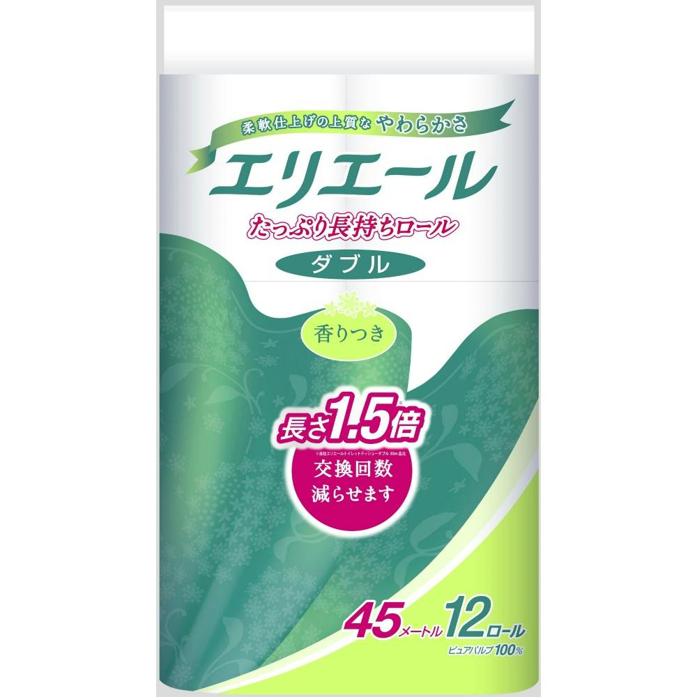 エリエールトイレット長持ち12Rダブル45M × 6点 #hrm-4902011722192 紙製品 エリエールトイレット長持ち12Rダブル45M × 6点 #hrm-4902011722192 紙製品