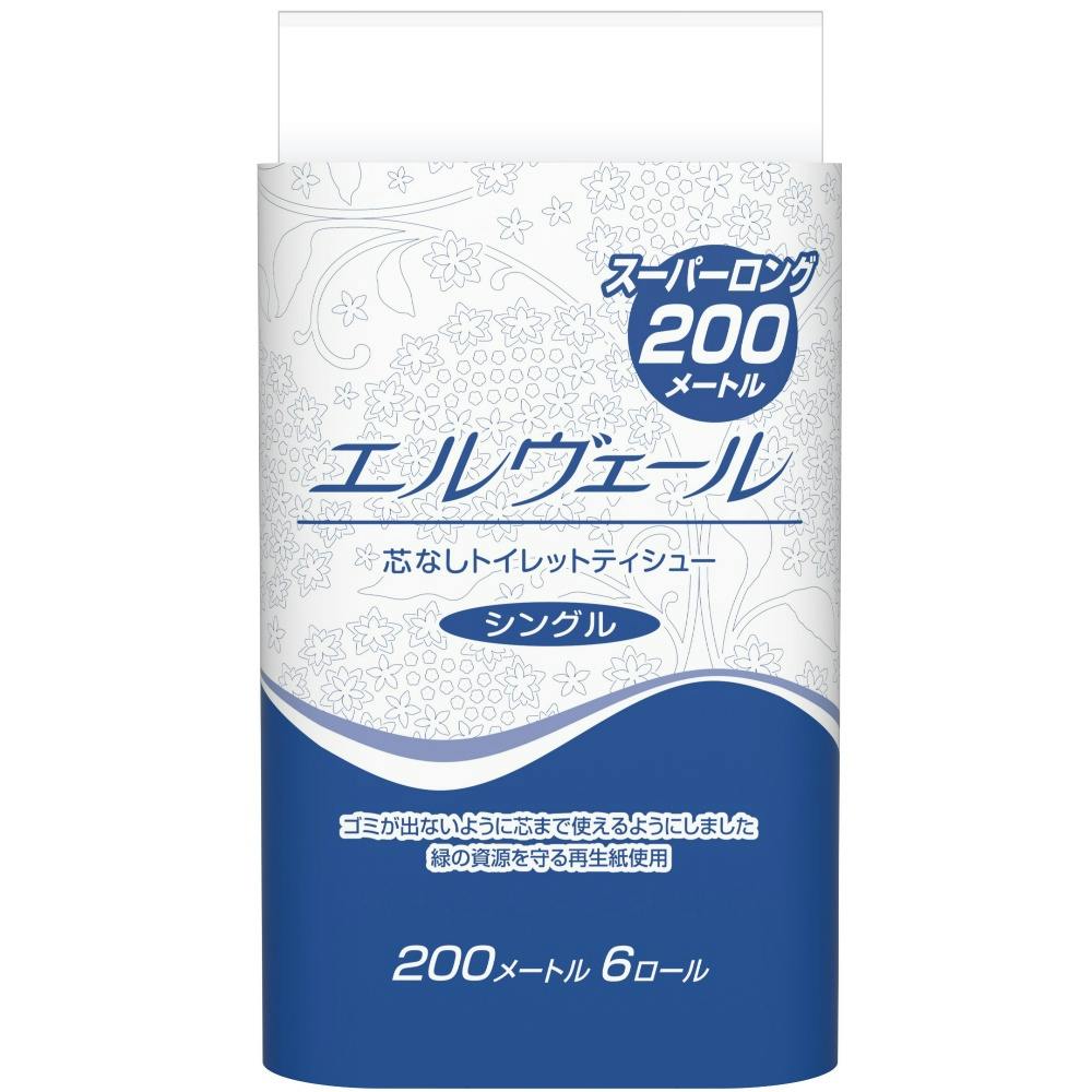 エルヴェールトイレットS200M6R ×1点 #hrm-4902011722734 紙製品 エルヴェールトイレットS200M6R ×1点 #hrm-4902011722734 紙製品