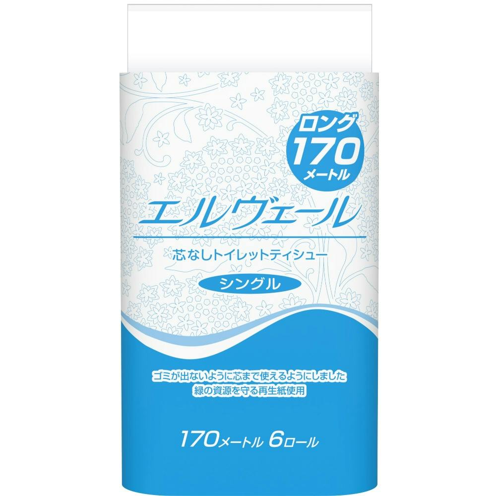 エルヴェールトイレットS170M6R × 8点 #hrm-4902011722826 紙製品 エルヴェールトイレットS170M6R × 8点 #hrm-4902011722826 紙製品