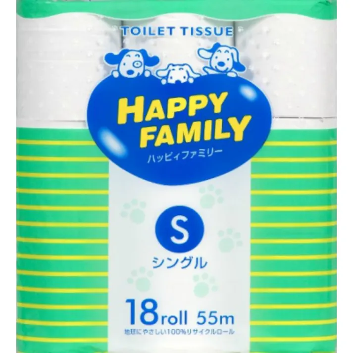 ハッピィファミリー レギュラー 18ロールシングル ×1点【送料込み】 #hrm-4902144683636