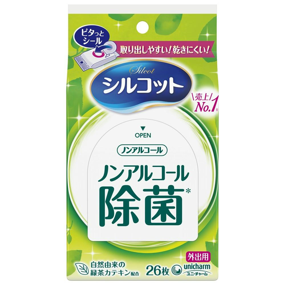 シルコット ウェットノンアルコール外出用26枚 × 6点 #hrm-4903111464708 ウェットティッシュ シルコット ウェットノンアルコール外出用26枚 × 6点 #hrm-4903111464708 ウェットティッシュ