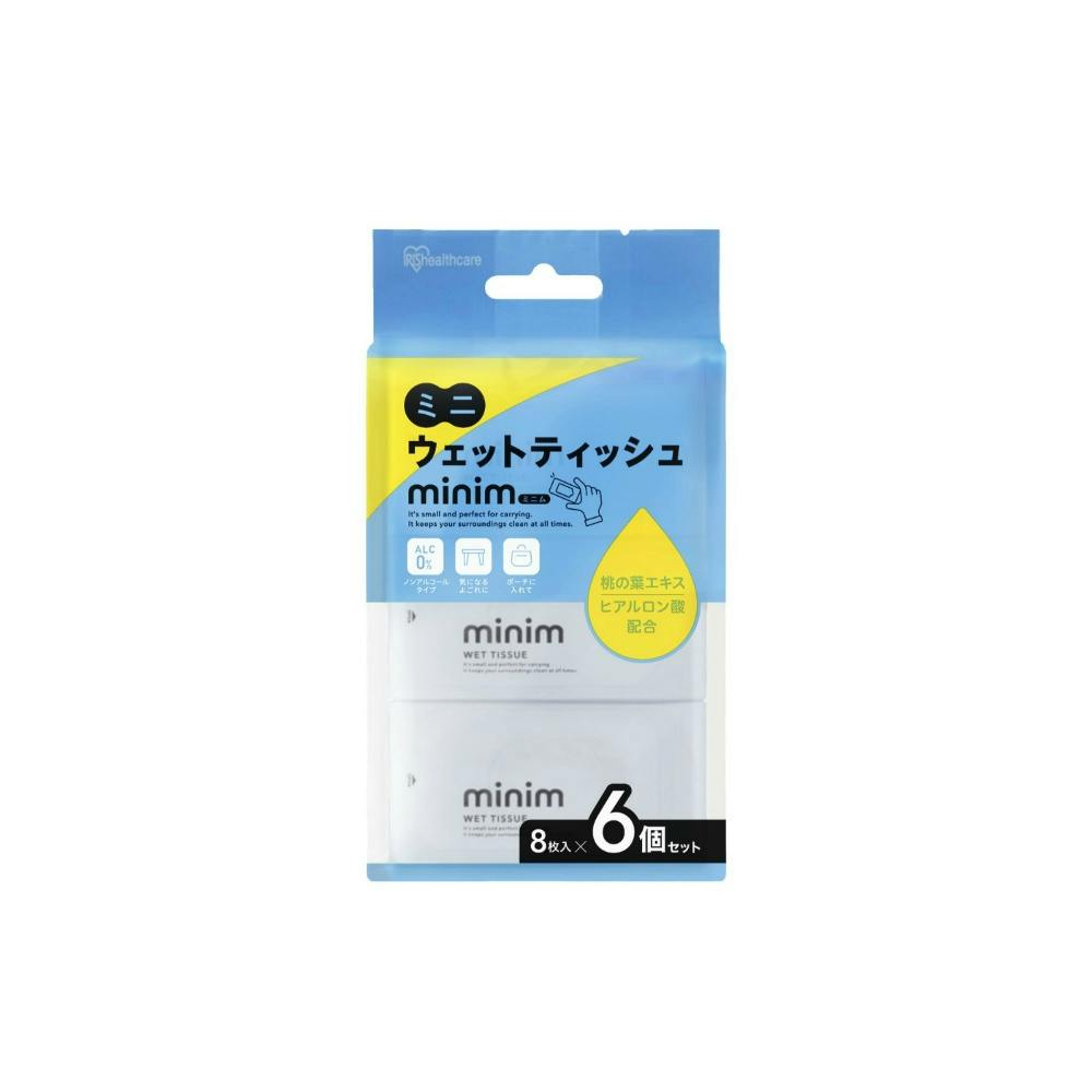 ミニウェットティッシュ minim 8枚入×6個 ×1点 #hrm-4967576702195 ウェットティッシュ ミニウェットティッシュ minim 8枚入×6個 ×1点 #hrm-4967576702195 ウェットティッシュ