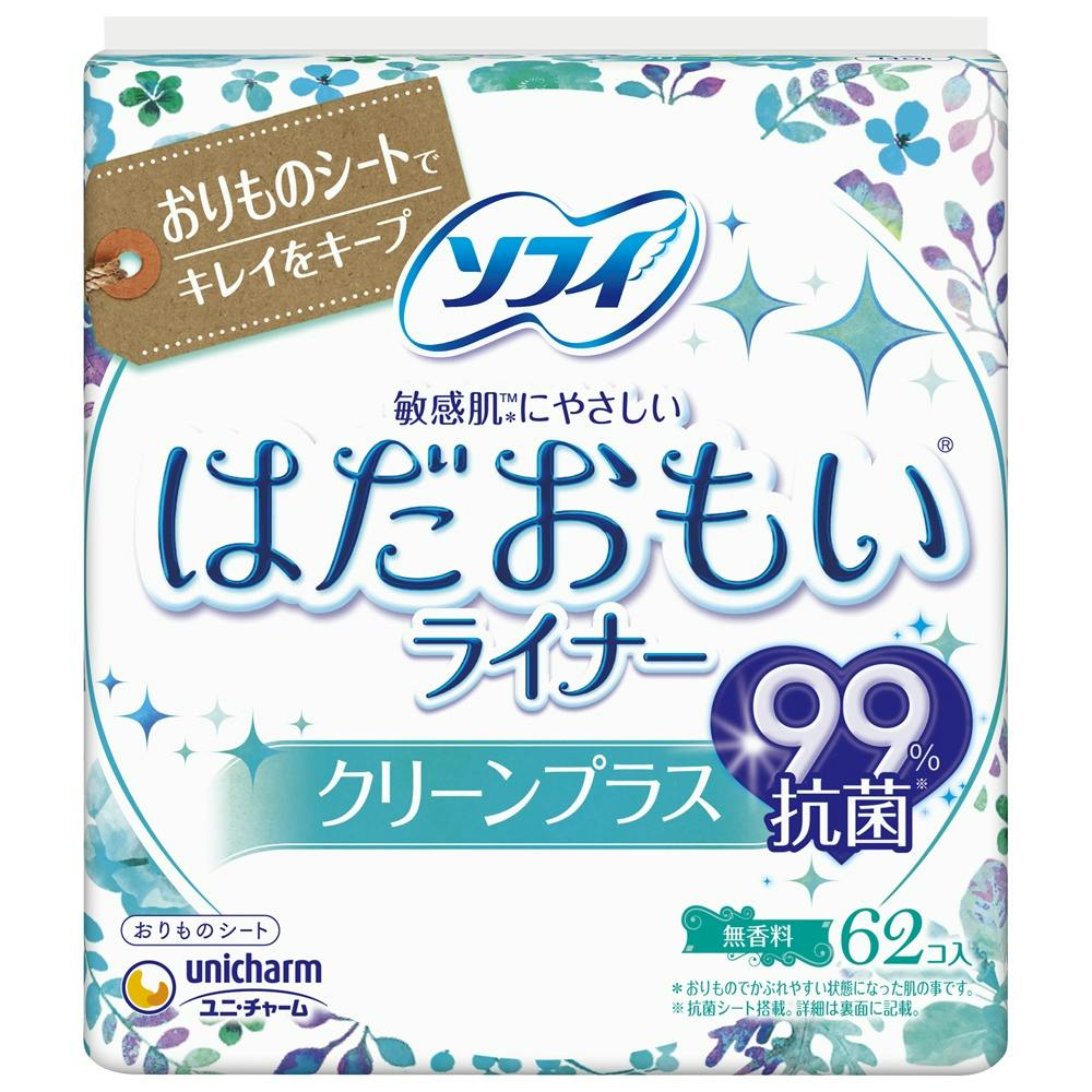 ソフィはだおもいライナークリーンプラス62枚 × 24点 #hrm-4903111374762 生理用品 ソフィはだおもいライナークリーンプラス62枚 × 24点 #hrm-4903111374762 生理用品