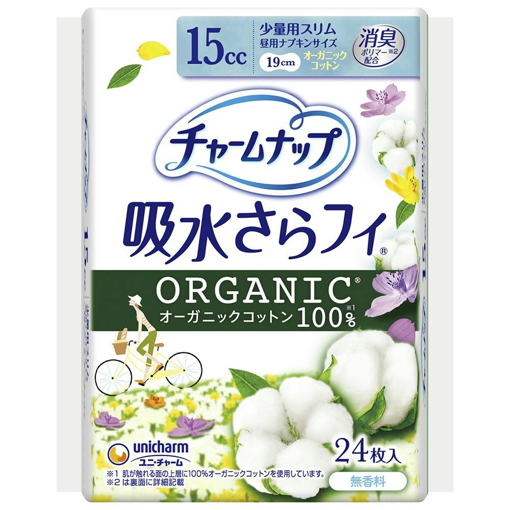 チャ－ムナップコットン少量用２４枚 ×1点【送料込み】 ＃hrm-4903111556922