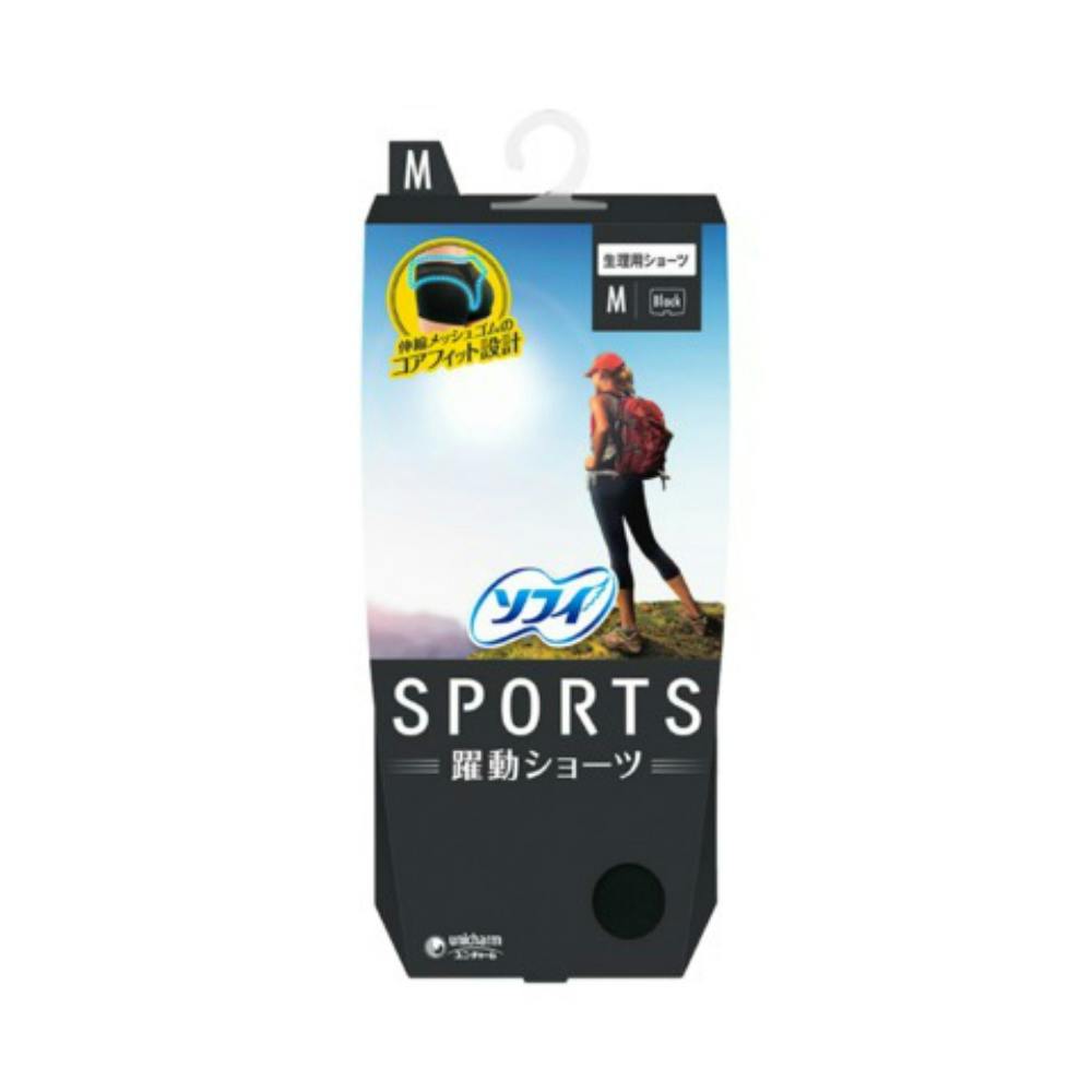 ソフィSPORTS躍動ショーツMブラック ×1点 #hrm-4903111318254 生理用品 ソフィSPORTS躍動ショーツMブラック ×1点 #hrm-4903111318254 生理用品