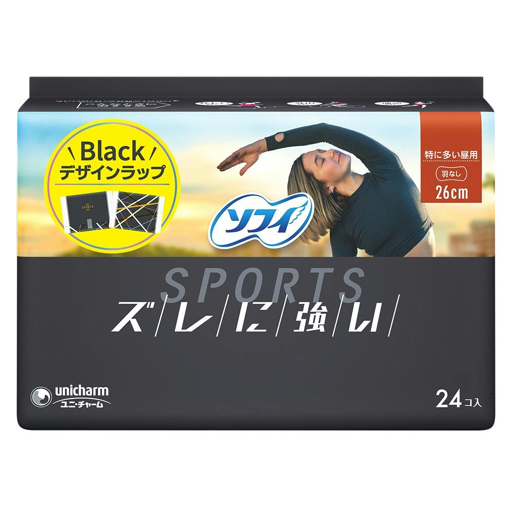 ソフィSPORTS260羽なし24枚 × 24点 #hrm-4903111313440 生理用品 ソフィSPORTS260羽なし24枚 × 24点 #hrm-4903111313440 生理用品