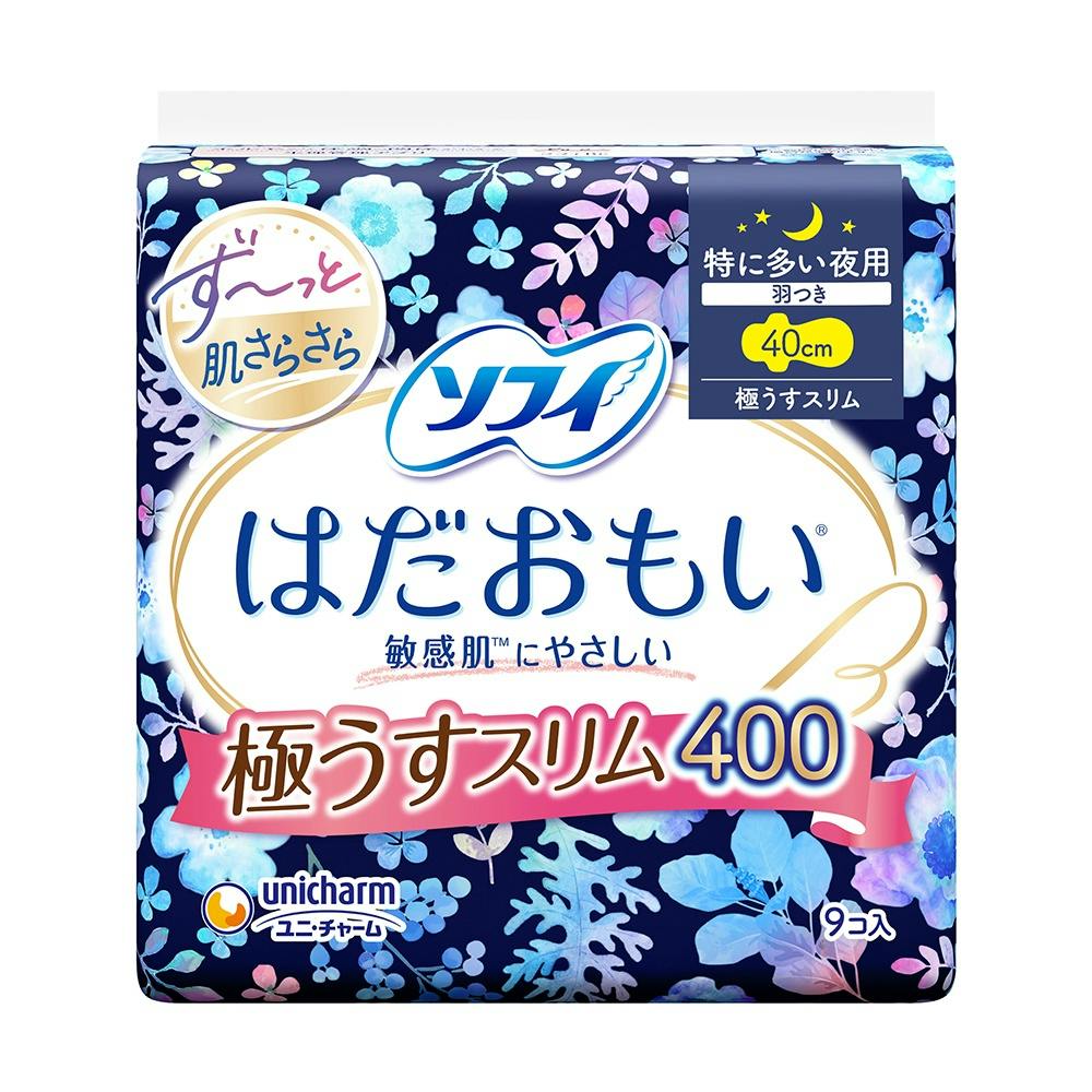 ソフィはだおもい極うすスリム特に多い夜用400 9枚 × 18点 #hrm-4903111334070 生理用品 ソフィはだおもい極うすスリム特に多い夜用400 9枚 × 18点 #hrm-4903111334070 生理用品