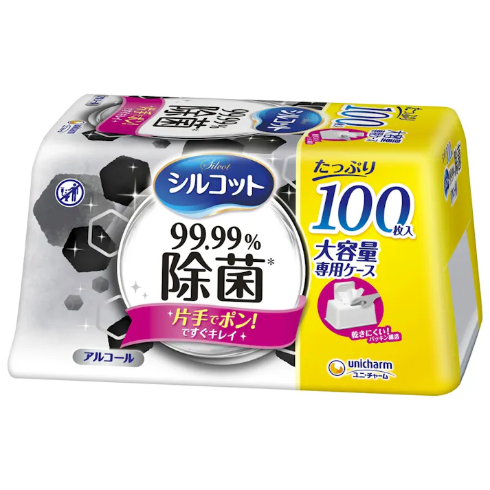 【12点まとめ買い】シルコット 99.99% 除菌 ウェットティッシュ 本体 大容量 100枚 × 12点【送料込み】 #hrm-4903111415779