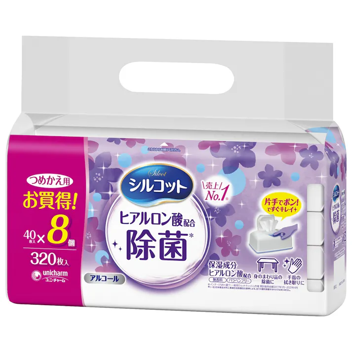 シルコット ウェット除菌詰替8個パック ×1点【送料込み】 #hrm-4903111412280