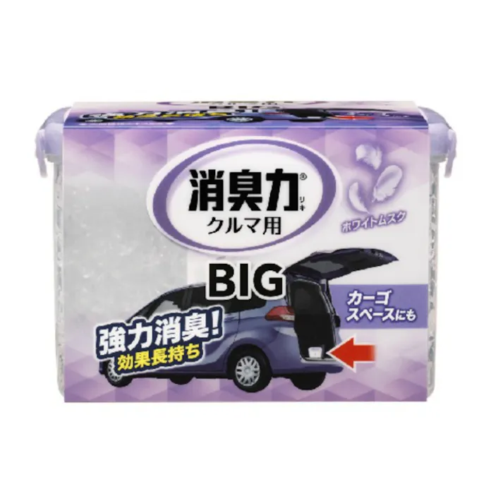 【12点まとめ買い】クルマの消臭力 BIG 車用消臭芳香剤 ホワイトムスク × 12点【送料込み】 #hrm-4901070124749