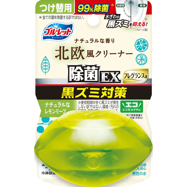 液体ブルーレットおくだけ除菌EXフレグランスつけ替用北欧レモンリーフ ×1点【送料込み】 #hrm-4987072099018