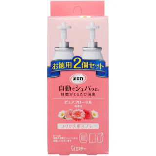 【16点まとめ買い】消臭力 自動でシュパッと 消臭芳香剤 つけかえ ピュアフローラルの香り × 16点【送料込み】 #hrm-4901070126798