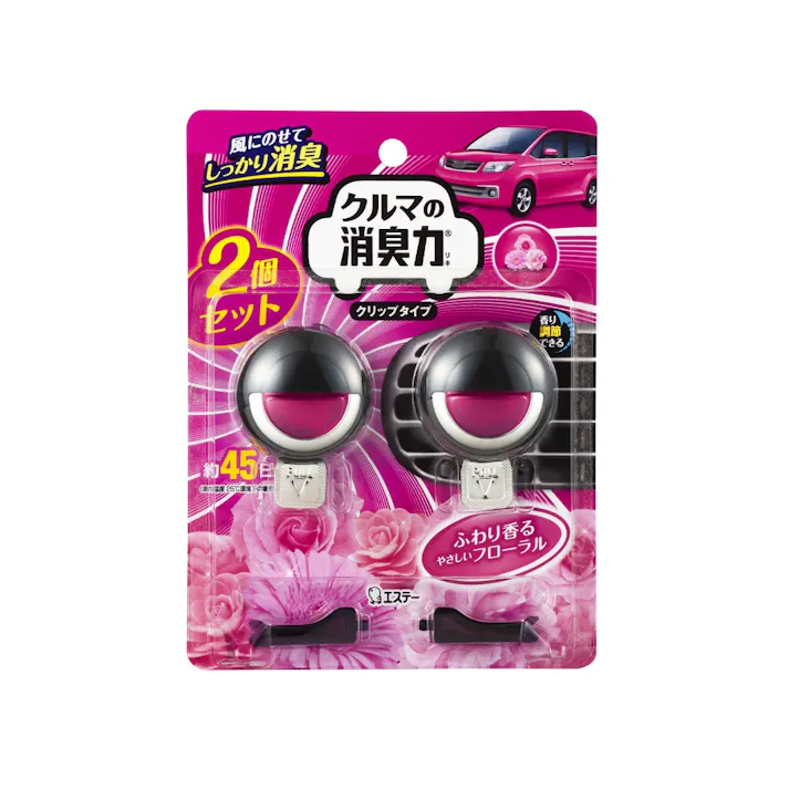 クルマの消臭力 クリップタイプ 消臭芳香剤 車用 フローラルの香り ×1点【送料込み】 #hrm-4901070160334