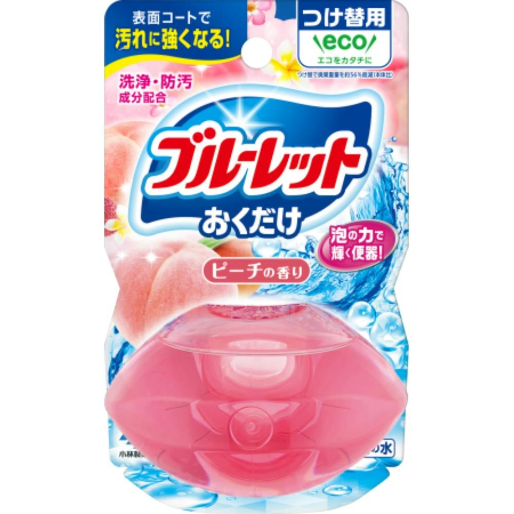 液体ブルーレットおくだけつけ替用 ピーチの香り × 48点 #hrm-4987072090992 芳香剤・消臭剤 液体ブルーレットおくだけつけ替用 ピーチの香り × 48点 #hrm-4987072090992 芳香剤・消臭剤