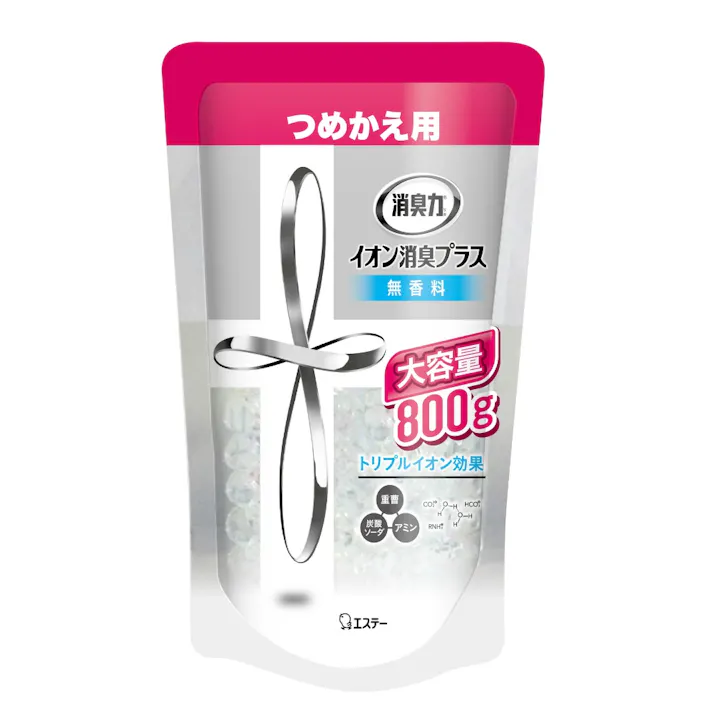 消臭力 クリアビーズ イオン消臭プラス 大容量 消臭剤 詰替 無香料 ×1点【送料込み】 #hrm-4901070126712