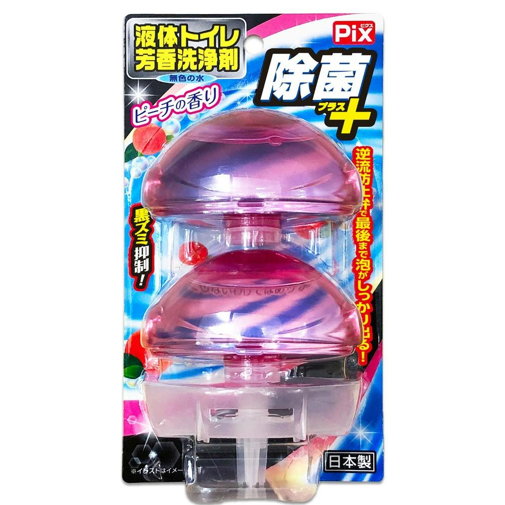 ピクス 除菌プラス 液体トイレ芳香洗浄剤 ピーチ 2個 × 48点 hrm#4900480226821 芳香剤・消臭剤 ピクス 除菌プラス 液体トイレ芳香洗浄剤 ピーチ 2個 × 48点 hrm#4900480226821 芳香剤・消臭剤