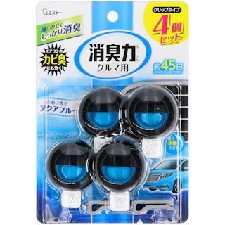 クルマの消臭力 クリップタイプ アクアブルー ×1点【送料込み】 #hrm-4901070128747