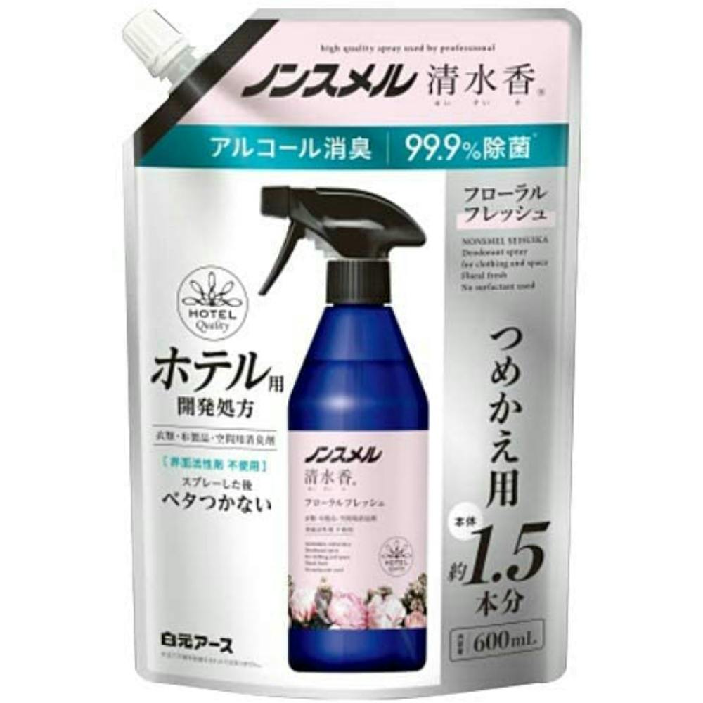 ノンスメル清水香 FF つめかえ 600ml ×1点 #hrm-4902407013996 芳香剤・消臭剤