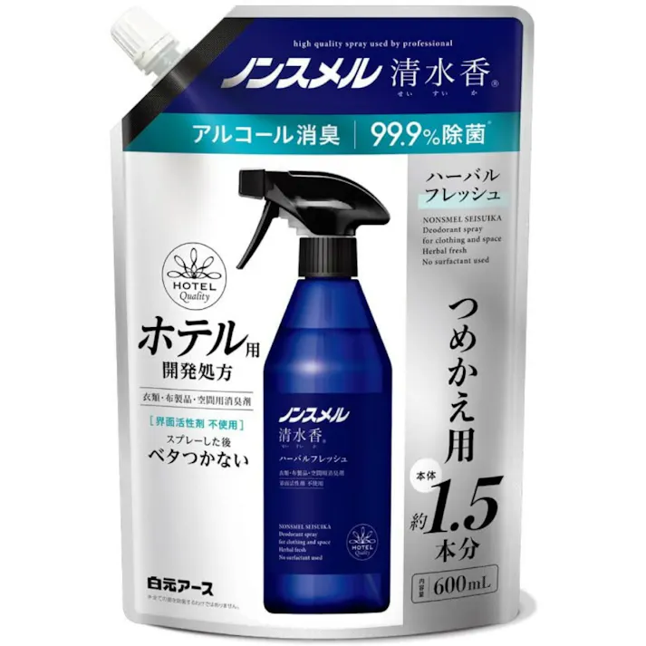 ノンスメル清水香 HF つめかえパウチ600ml ×1点【送料込み】 #hrm-4902407013989