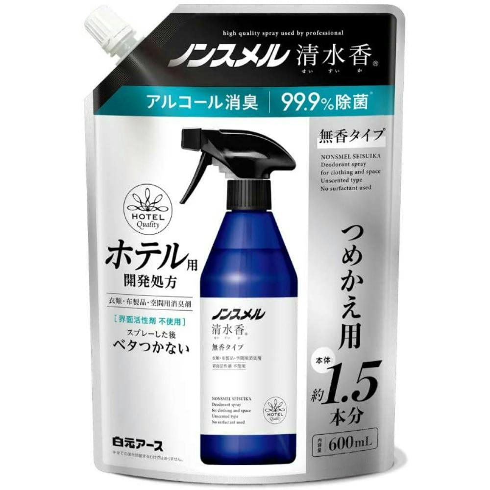 【12点まとめ買い】ノンスメル清水香 無香 つめかえ６００ml × 12点【送料込み】 ＃hrm-4902407013972