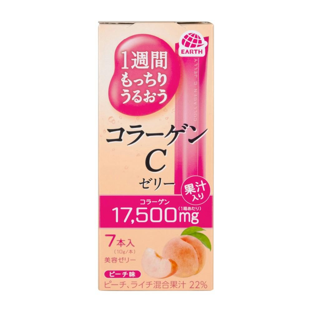 1週間もっちりうるおうコラーゲンCゼリー ピーチ味 ×1点 hrm#4901080238016 栄養補助食品・機能性食品 1週間もっちりうるおうコラーゲンCゼリー ピーチ味 ×1点 hrm#4901080238016 栄養補助食品・機能性食品