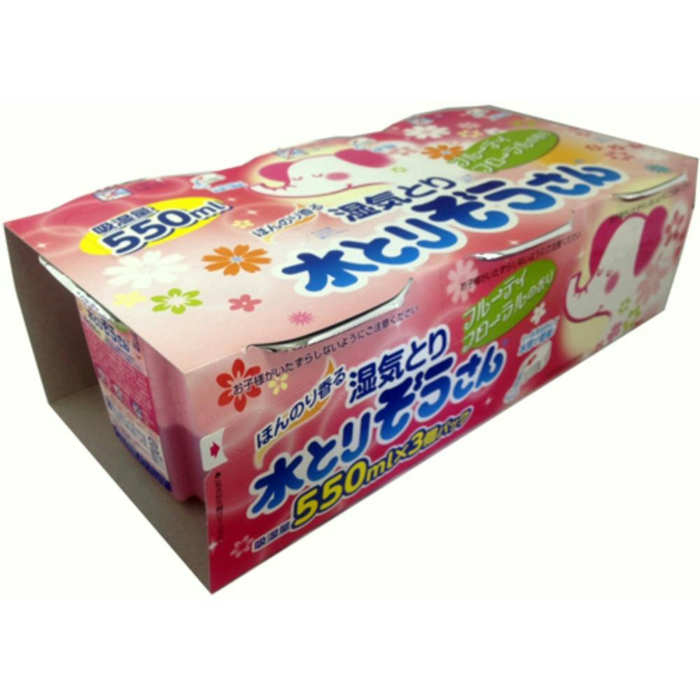 水とりぞうさん香り付き3個フローラル550ml ×1点 #hrm-4904637999637 芳香剤・消臭剤