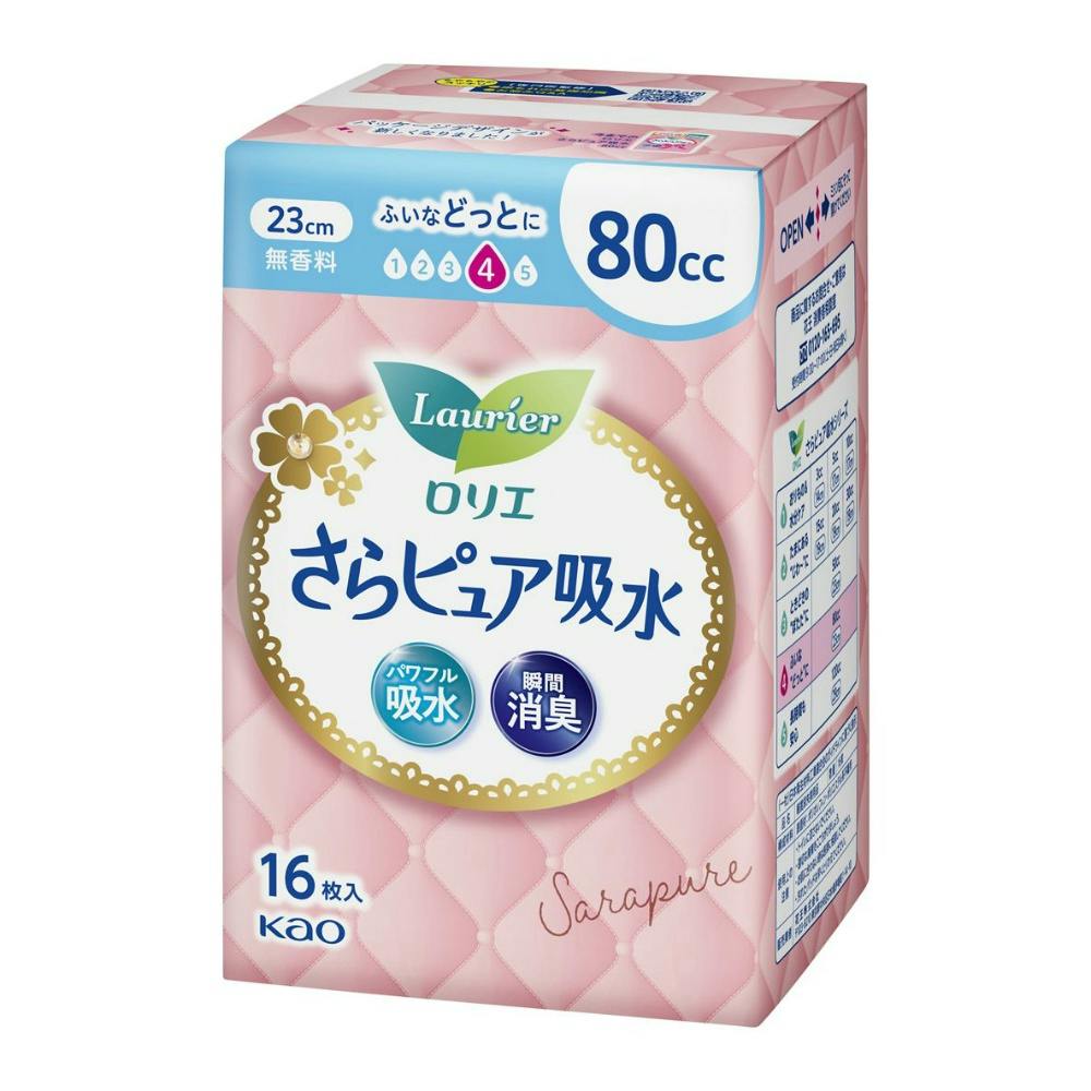 ロリエさらピュア ふんわりタイプ80cc 吸水ナプキン × 16点 #hrm-4901301316301 生理用品 ロリエさらピュア ふんわりタイプ80cc 吸水ナプキン × 16点 #hrm-4901301316301 生理用品