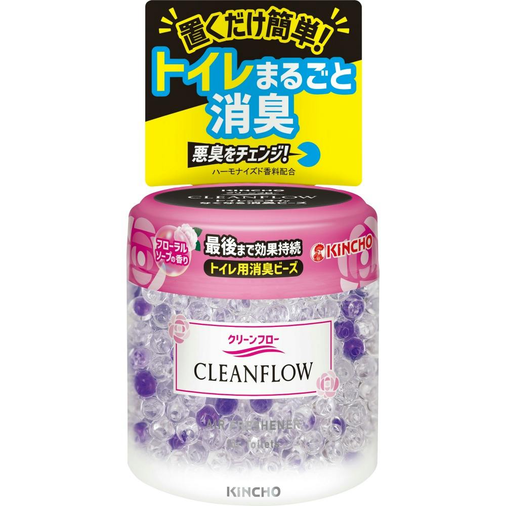 クリーンフロー トイレ用消臭ビーズ フローラルソープの香り ×1点 #hrm-4987115861121 芳香剤・消臭剤 クリーンフロー トイレ用消臭ビーズ フローラルソープの香り ×1点 #hrm-4987115861121 芳香剤・消臭剤