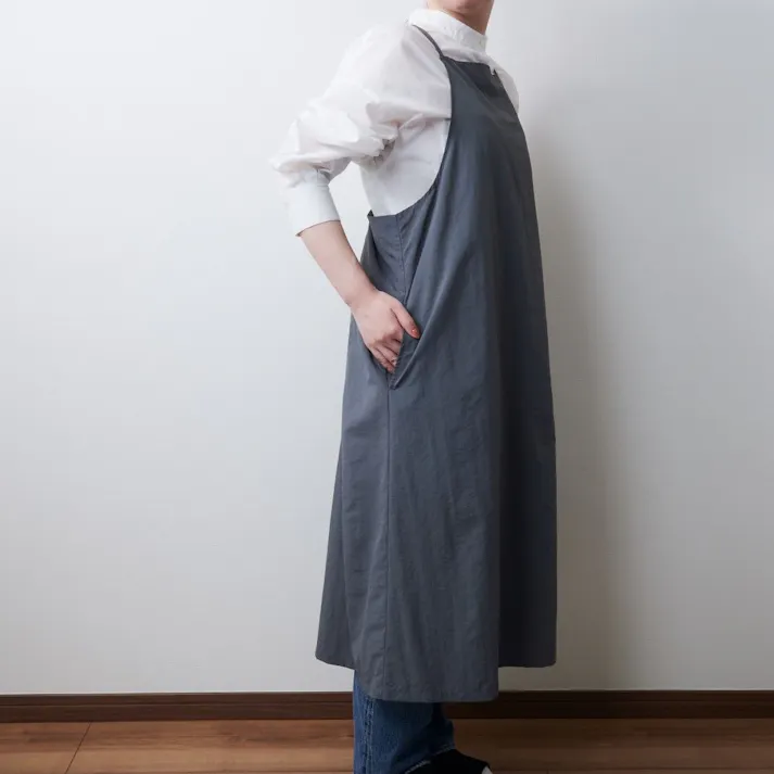 キャミワンピエプロン エプロン キャミソール ワンピース キャミワンピ 肩ひも 調節 おしゃれ プレゼント ギフト 母の日 はっ水 撥水 kurasso クラッソ ピンク