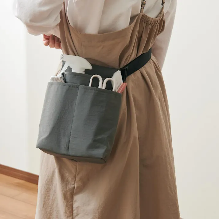 マルチツールバッグ ポーチ ポシェット ウエストポーチ ウエストバッグ 家事 便利グッズ クラッソ kurasso ブラック