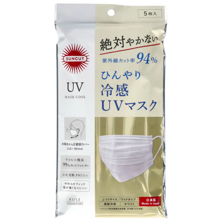 【12点まとめ買い】サンカットRUVカットマスク(プリーツタイプ) × 12点【送料込み】 #hrm-4971710524413