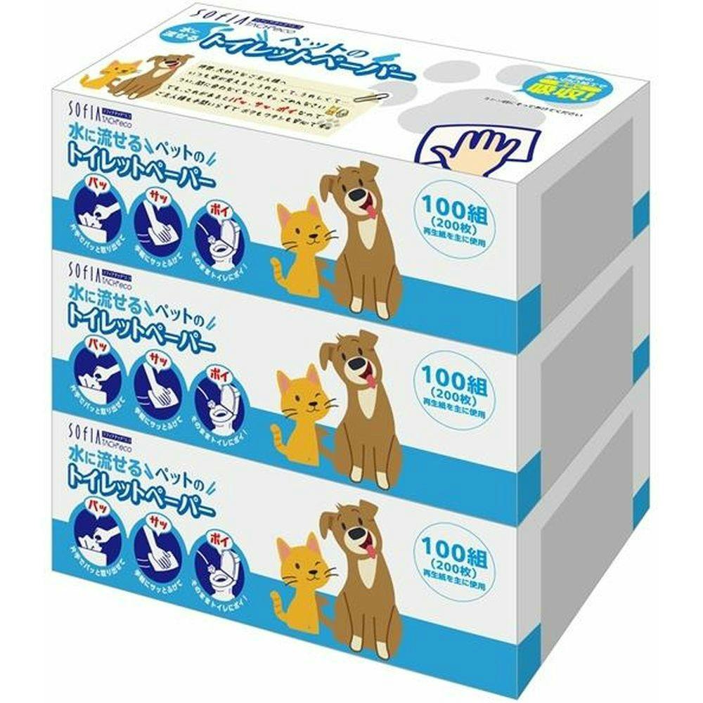 ソフィアタッチエコペット用トイレットペーパー100w3P ×1点 #hrm-4978554113728 ペット用品(犬) ソフィアタッチエコペット用トイレットペーパー100w3P ×1点 #hrm-4978554113728 ペット用品(犬)