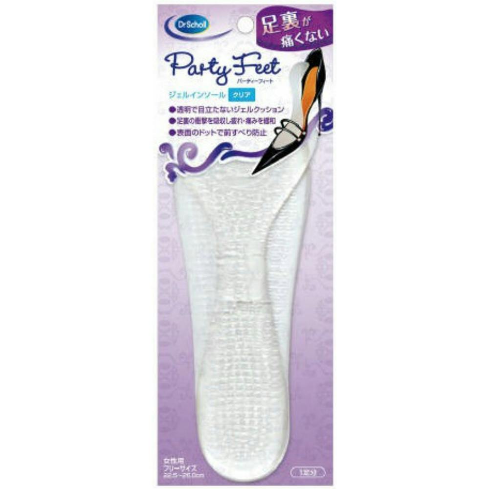 【6点まとめ買い】パーティーフィート ジェルインソール クリア × 6点【送料込み】 ＃hrm-4986803804532