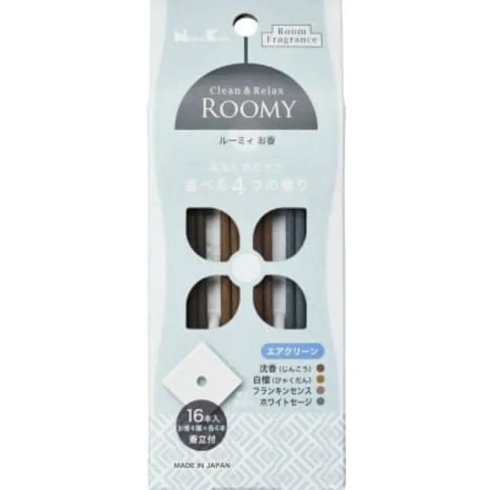 日本香堂 ROOMY C&R エアクリーン16本 ×1点【送料込み】 #hrm-4902125371729