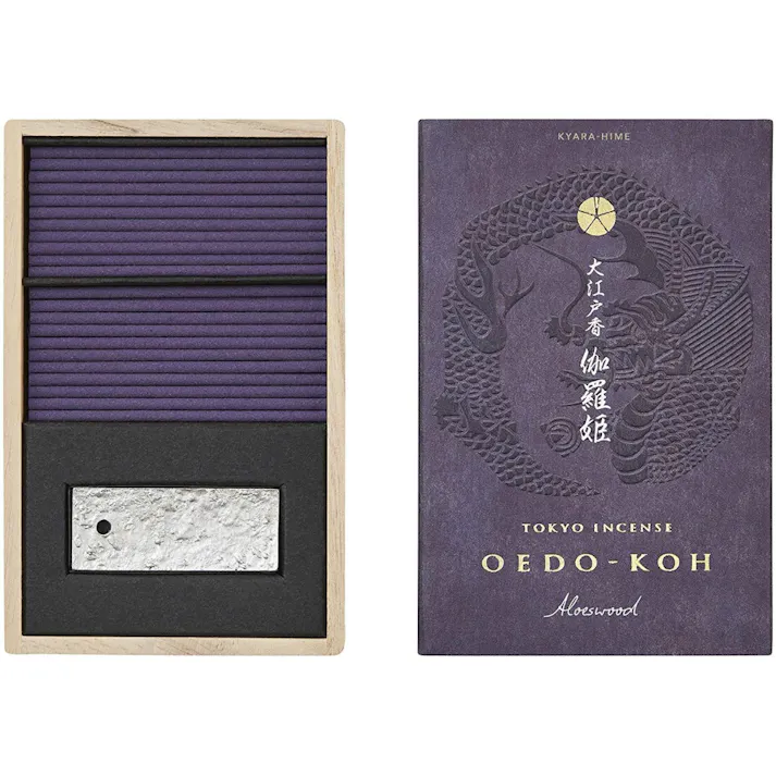 大江戸香 伽羅姫 スティック60本入 香立付 ×1点【送料込み】 #hrm-4902125382015