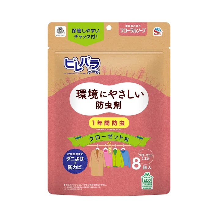 【16点まとめ買い】ピレパラアース クローゼット用 フローラルソープ 8個入 × 16点【送料込み】 #hrm-4901080148919