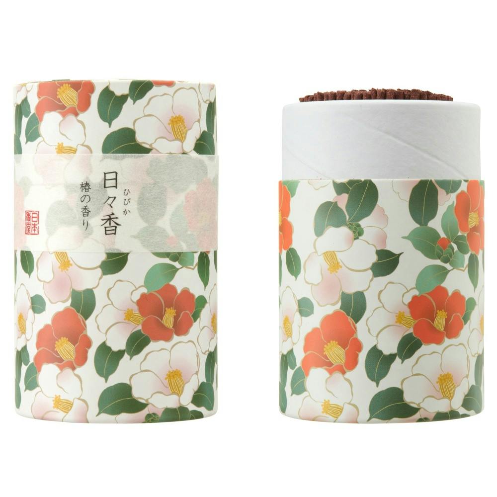 筒型線香 日々香 椿の香り ×1点 #hrm-4902125513709 神棚・神具