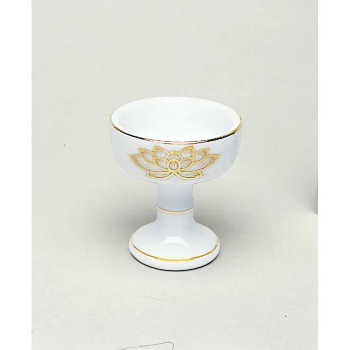白上金ハス仏器 大 ×1点【送料込み】 #hrm-4902741300332